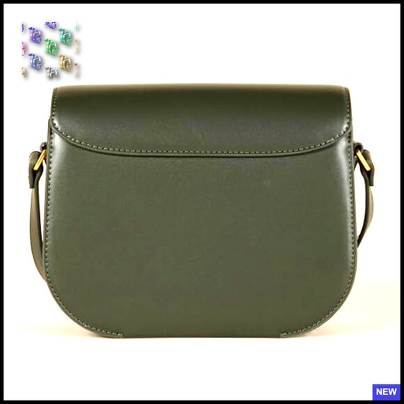 Modern Crossbody Flap Bag Minimal Chic Lightweight Adjustable Strap Secure Lock - Picture 4 of 7